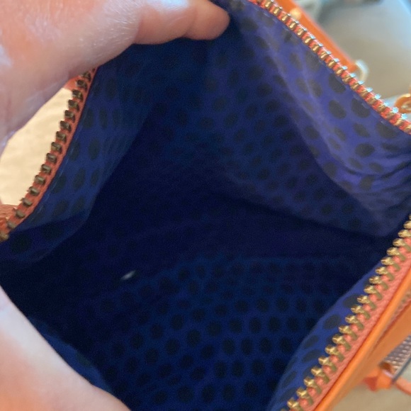 Rebecca Minkoff orange leather tassel fringe crossbody with gold hardware - Picture 8 of 12